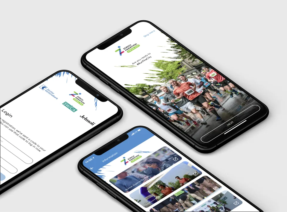 Zürich Marathon App Interface